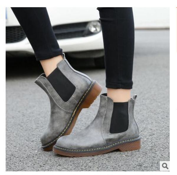 Fashion Winter Quality PU Leather Female Martin Ankle Boots Motorcycle Smooth Shoe for Women, Black
Fashion Winter Quality PU Leather Female Martin Ankle Boots Motorcycle Smooth Shoe for Women, Black
