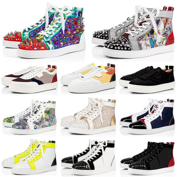 new mens red bottoms shoes spikes women men chaussures suede leather flat casual shoes party lovers sneakers 36-47 with box, Black
new mens red bottoms shoes spikes women men chaussures suede leather flat casual shoes party lovers sneakers 36-47 with box, Black