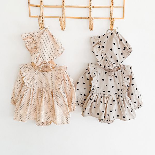 newborn girls romper dress with matching hats autumn spring 2021 cute baby girl clothes 2 color long sleeve cotton dresses 20090301, Red;yellow
newborn girls romper dress with matching hats autumn spring 2021 cute baby girl clothes 2 color long sleeve cotton dresses 20090301, Red;yellow