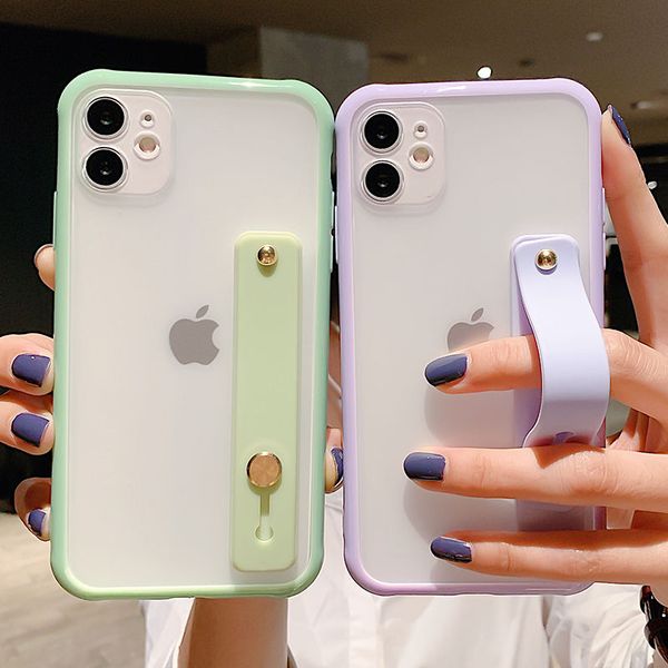 wrist strap candy color phone case for iphone se 2020 12 11 pro max xr xs max x 6 6s 7 8 mini plus shockproof bumper transparent cover
wrist strap candy color phone case for iphone se 2020 12 11 pro max xr xs max x 6 6s 7 8 mini plus shockproof bumper transparent cover