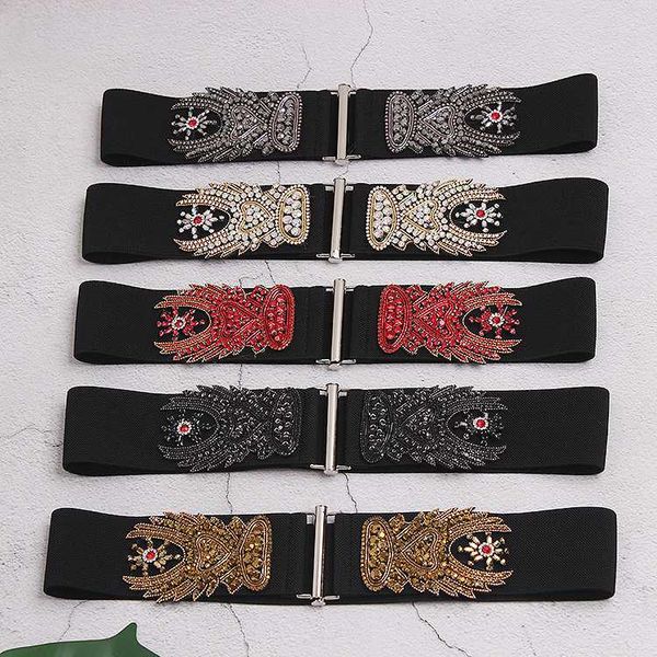 luxury geometric crystal beading waist belts for women handmade rhinestone elastic waistband hook buckle dress shirt belt strap, Black;brown
luxury geometric crystal beading waist belts for women handmade rhinestone elastic waistband hook buckle dress shirt belt strap, Black;brown