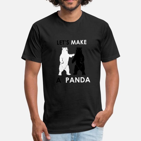 let s make a panda funny polar bear t shirt men print cotton euro size s-3xl clothing cute casual spring normal shirt 
let s make a panda funny polar bear t shirt men print cotton euro size s-3xl clothing cute casual spring normal shirt