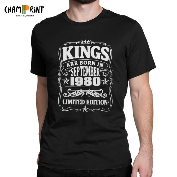men kings are born in september 1980 t shirts 40 years old 40th birthday gift clothes novelty round collar tees printed t-shirts
men kings are born in september 1980 t shirts 40 years old 40th birthday gift clothes novelty round collar tees printed t-shirts