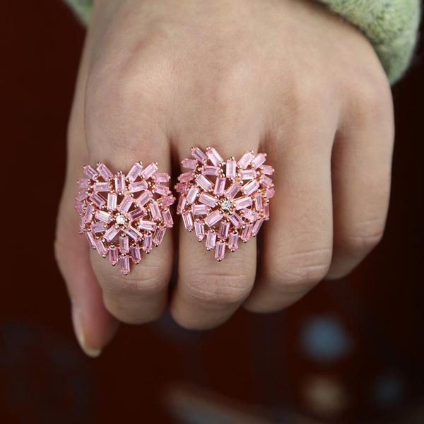 pink girl women jewelry rose gold color pink cz heart shape finger ring cocktail women finger jewelry, Golden;silver
pink girl women jewelry rose gold color pink cz heart shape finger ring cocktail women finger jewelry, Golden;silver