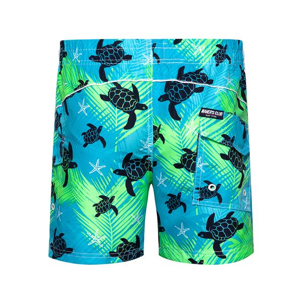 

Mens Summer Beach Shorts Fashion Board Shorts Sea Turtle Printed Surf Life Swimming Trunks Breathable Beach Pants 3 Color EU Size S-2XL