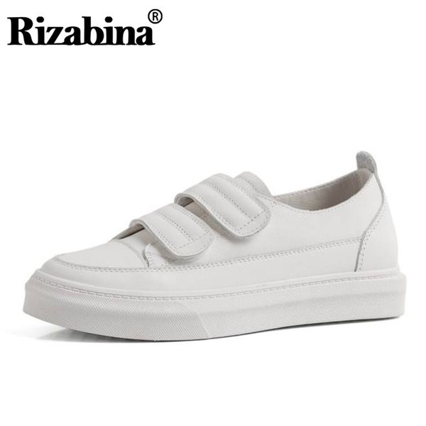 rizabina women flats shoes round toe retro sneakers fashion loafers thick bottom casual shoes woman home footwear size 35-39, Black