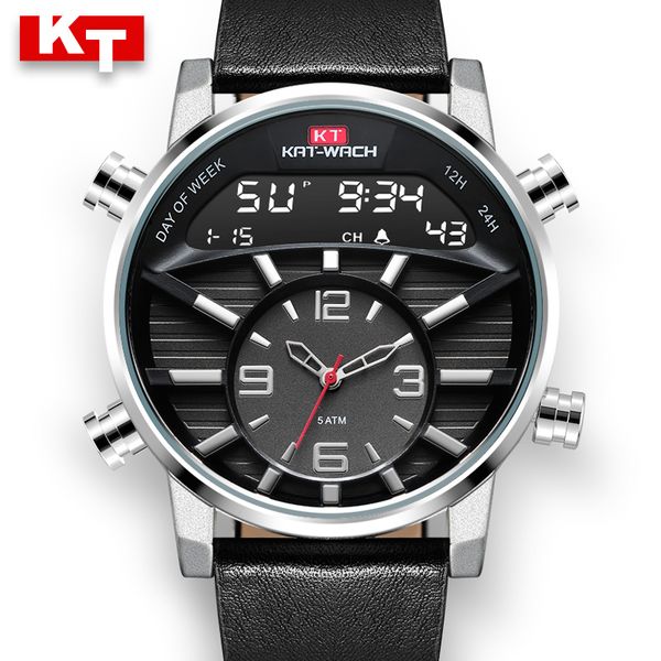 2020 brand sports chronograph men's wrist watches digital quartz double movement waterproof 50m diving watchband males clock, Slivery;brown
2020 brand sports chronograph men's wrist watches digital quartz double movement waterproof 50m diving watchband males clock, Slivery;brown