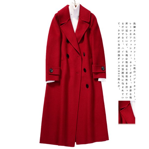 women's wool & blends autumn winter coat women 90% female ladies elegant long jackets korean woolen clothes black overcoat q42fe1030
women's wool & blends autumn winter coat women 90% female ladies elegant long jackets korean woolen clothes black overcoat q42fe1030