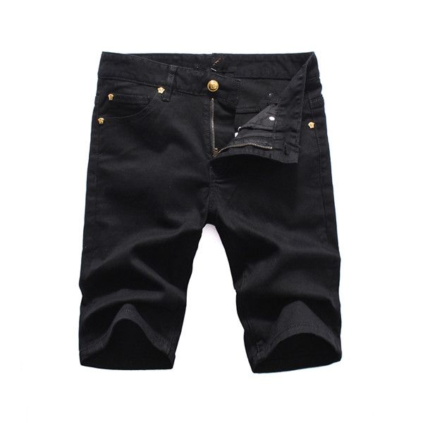 luxury jeans denim, luxury fashion men's shorts, pure black summer casual knee-length ragged simple jeans, new style men's denim h, Blue
luxury jeans denim, luxury fashion men's shorts, pure black summer casual knee-length ragged simple jeans, new style men's denim h, Blue