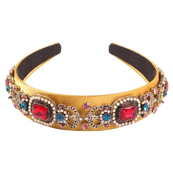 new baroque retro style with rhinestone headband fashion luxury wild flower shape flannel wide side headband, Golden;silver
new baroque retro style with rhinestone headband fashion luxury wild flower shape flannel wide side headband, Golden;silver