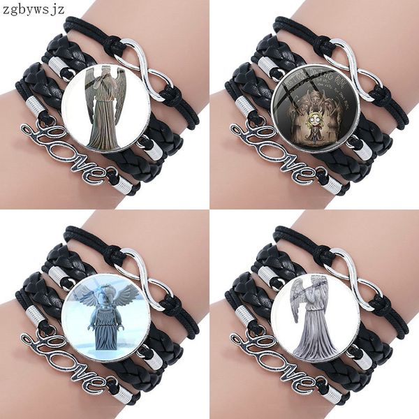 movie who dr dw don't blink weeping angel plated for child statement multilayer black leather bracelet bangle handmade, Golden;silver
movie who dr dw don't blink weeping angel plated for child statement multilayer black leather bracelet bangle handmade, Golden;silver