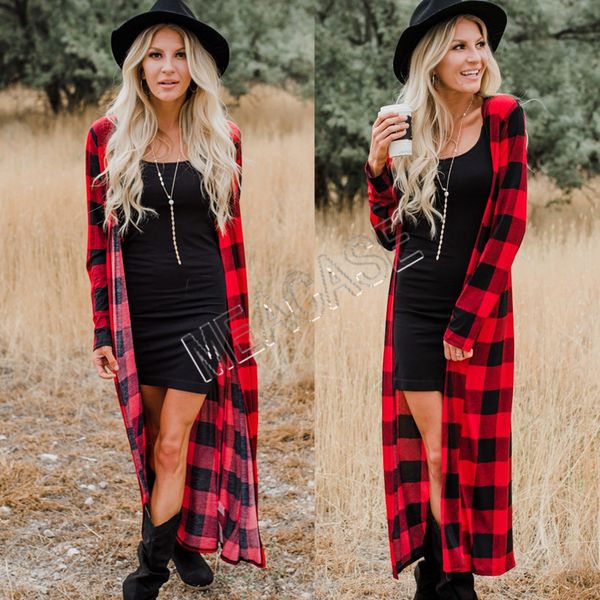 women cardigan clothes autumn and winter fashion long-sleeved plaid print long sweater cardigan casual jacket blouses sweat boutique d81206, White
women cardigan clothes autumn and winter fashion long-sleeved plaid print long sweater cardigan casual jacket blouses sweat boutique d81206, White