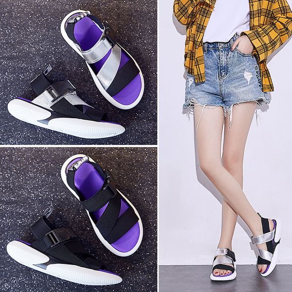 2020 summer sports sandals women designer shoes fashion thick-soled beach casual sandals women, Black
2020 summer sports sandals women designer shoes fashion thick-soled beach casual sandals women, Black