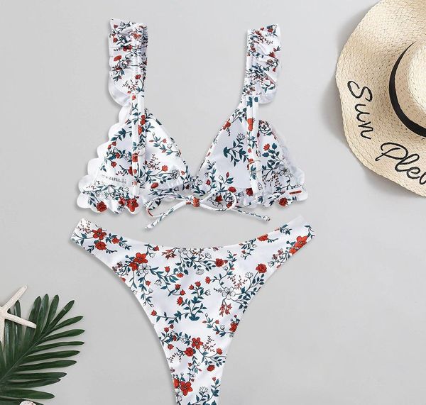 print ruffle bikini cross bandage swimsuit hollow out swimwear floral biquini v-neck bikini set beach wear feminino0698, White;black
print ruffle bikini cross bandage swimsuit hollow out swimwear floral biquini v-neck bikini set beach wear feminino0698, White;black