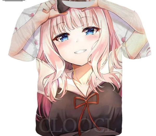cloocl anime kaguya sama love is war t shirt men women 3d print pattern sweatshirts fashion summer sport, White;black
cloocl anime kaguya sama love is war t shirt men women 3d print pattern sweatshirts fashion summer sport, White;black
