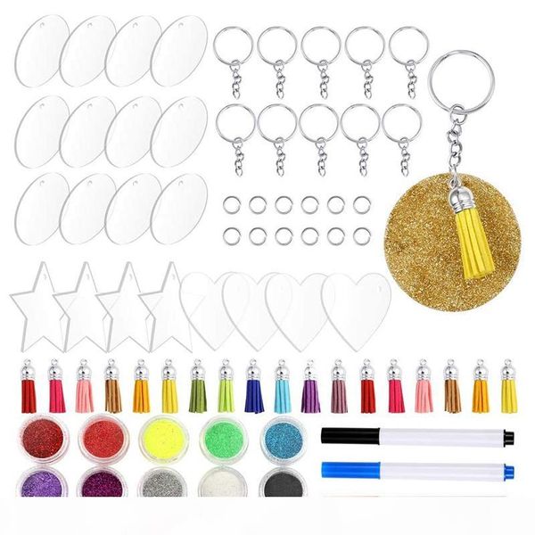 acrylic key chain blank include 20x acrylic transparent round key chain belts,key chains and diy items and handicrafts, Silver
acrylic key chain blank include 20x acrylic transparent round key chain belts,key chains and diy items and handicrafts, Silver