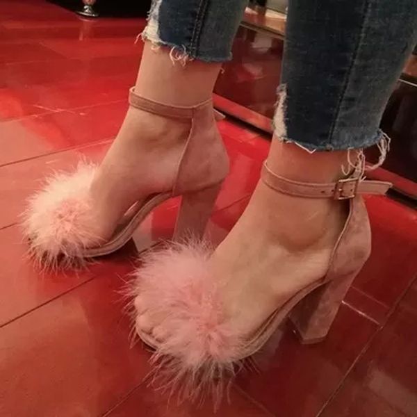 faux fur embellished chunky heels gladiator sandals women open toe buckle strap casual shoes lady thick platform cover heels, Black
faux fur embellished chunky heels gladiator sandals women open toe buckle strap casual shoes lady thick platform cover heels, Black
