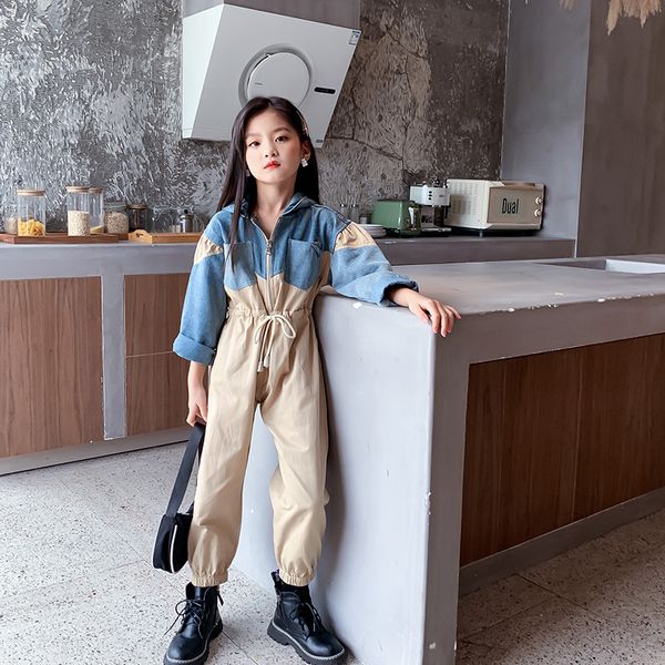 new girls 2020 autumn hooded denim one-piece medium and big children's workwear overalls jeans pant, Blue
new girls 2020 autumn hooded denim one-piece medium and big children's workwear overalls jeans pant, Blue