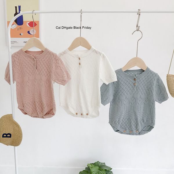newborn baby clothes solid knitted cotton button short sleeve rompers infant boys girls jumpsuit one-piece outfits baby sunsuit, Blue
newborn baby clothes solid knitted cotton button short sleeve rompers infant boys girls jumpsuit one-piece outfits baby sunsuit, Blue