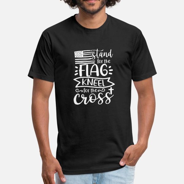 stand for the flag kneel for the cross t shirt men character cotton round collar family loose building spring autumn standard shirt
stand for the flag kneel for the cross t shirt men character cotton round collar family loose building spring autumn standard shirt
