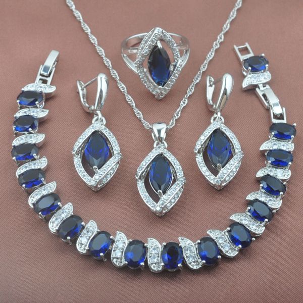 women's accessories jewelry sets wedding blue zirconia silver color bracelet necklace pendant earrings ring set yz0206
women's accessories jewelry sets wedding blue zirconia silver color bracelet necklace pendant earrings ring set yz0206