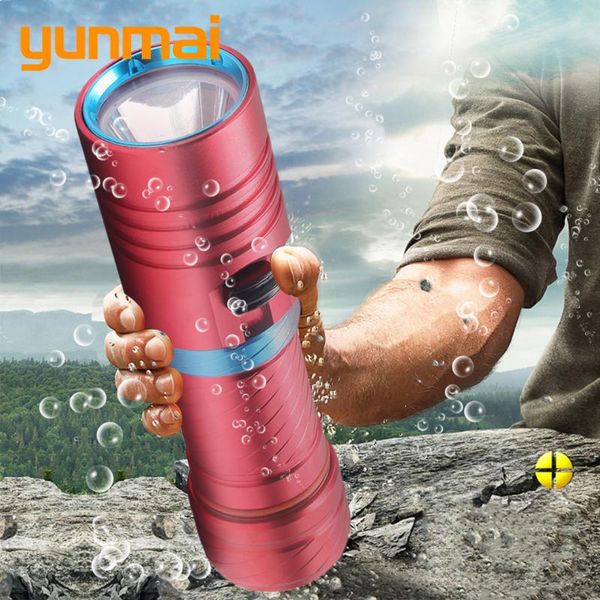 flashlights torches yunmai d68 diving led 5000lm xm-l2 dive underwater 80 meter torch lamp light stepless dimming swith on / off lanterna
flashlights torches yunmai d68 diving led 5000lm xm-l2 dive underwater 80 meter torch lamp light stepless dimming swith on / off lanterna
