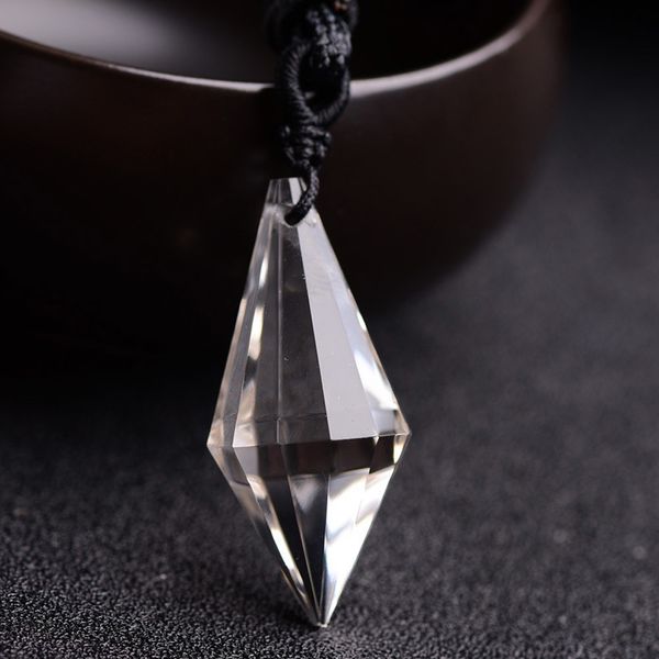 balancing natural clear crystal quartz stone pendant necklace for women men divination amulet pendulum healing energy jewelry 0927, Silver
balancing natural clear crystal quartz stone pendant necklace for women men divination amulet pendulum healing energy jewelry 0927, Silver