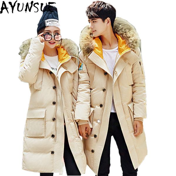 ayunsue brand winter down jacket men 2020 new thick couple parkas male overcoat natural raccoon fur plus size 4xl lx1097, Black
ayunsue brand winter down jacket men 2020 new thick couple parkas male overcoat natural raccoon fur plus size 4xl lx1097, Black
