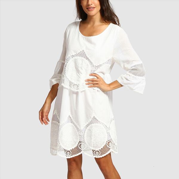 dress fashion women fashion plus size white lace embroidery hollow out round neck boho beach dress dropship jan14, Black;gray
dress fashion women fashion plus size white lace embroidery hollow out round neck boho beach dress dropship jan14, Black;gray