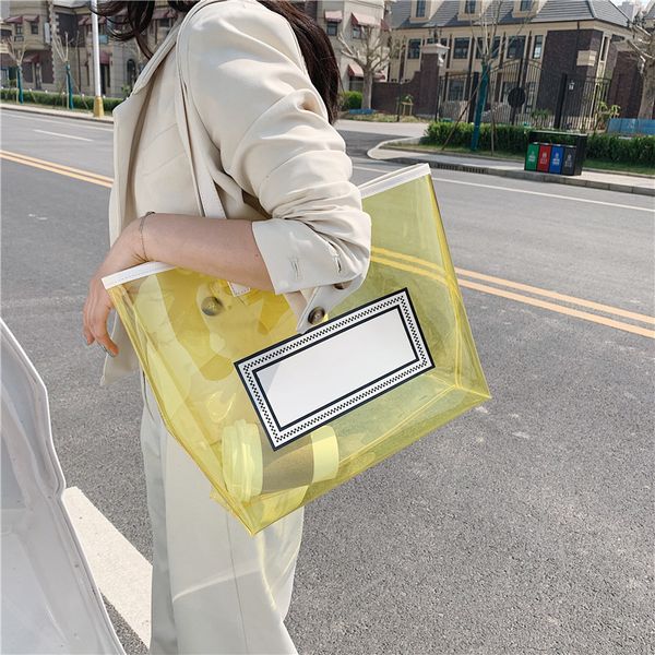 transparent bag women's bag 2020 popular new fashion net red large capacity shoulder women's portable tote
transparent bag women's bag 2020 popular new fashion net red large capacity shoulder women's portable tote