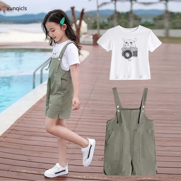 new arrival summer clothes sets for girls short sleeve t-shirt +pants children outfit sets cotton teenage girls clothing, White
new arrival summer clothes sets for girls short sleeve t-shirt +pants children outfit sets cotton teenage girls clothing, White