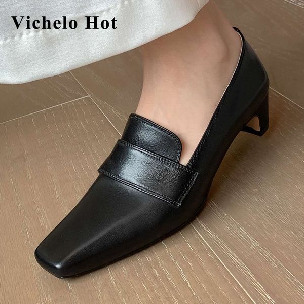 dress shoes vichelo european design solid genuine leather square toe med heel brand young lady daily wear fashion women pumps l15, Black
dress shoes vichelo european design solid genuine leather square toe med heel brand young lady daily wear fashion women pumps l15, Black