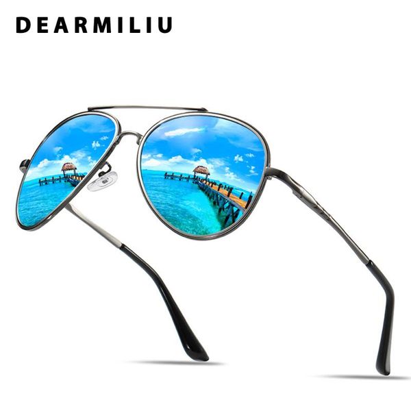 dearmiliu retro polarized sunglasses men/women driving eyewear accessories pilot sun glasses goggle uv400 gafas de sol for men, White;black 
dearmiliu retro polarized sunglasses men/women driving eyewear accessories pilot sun glasses goggle uv400 gafas de sol for men, White;black
