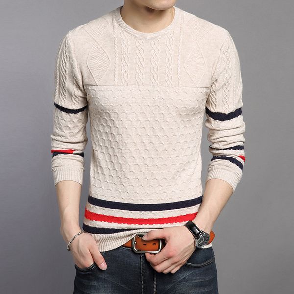 winter men wool sweaters soft warm christmas sweater men brand-clothing slim fit o-neck pullover casual plaid knitwear, White;black
winter men wool sweaters soft warm christmas sweater men brand-clothing slim fit o-neck pullover casual plaid knitwear, White;black