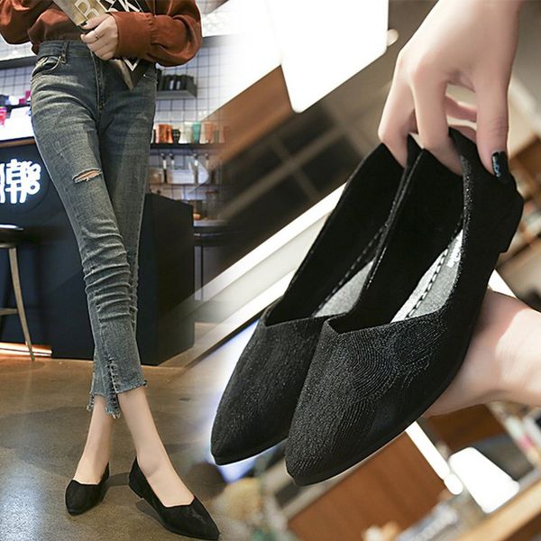 women spring fabric flat shoes ladies point toe slip on shallow platform loafer woman fashion casual femles shoes 2020 new, Black
women spring fabric flat shoes ladies point toe slip on shallow platform loafer woman fashion casual femles shoes 2020 new, Black