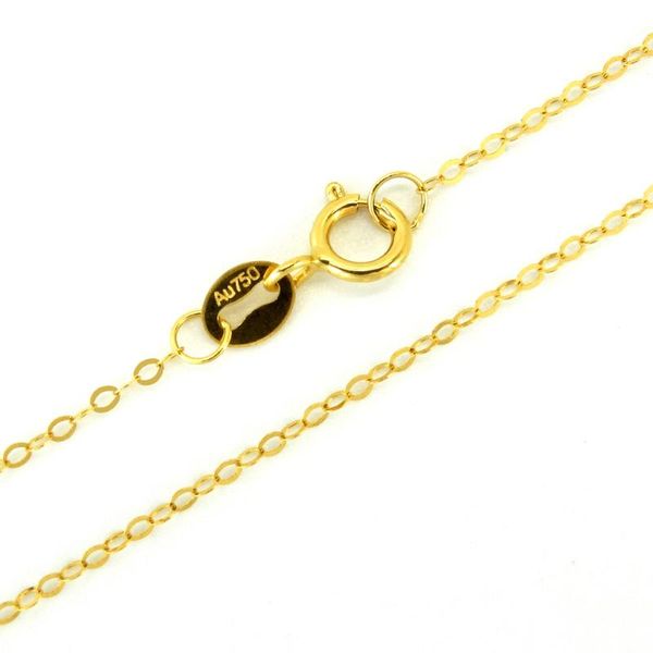 fine jewelry genuine 18k yellow gold necklace for wedding engagement rolo chain stamped au750 10" - 36" inches (25cm - 90cm, Silver
fine jewelry genuine 18k yellow gold necklace for wedding engagement rolo chain stamped au750 10" - 36" inches (25cm - 90cm, Silver