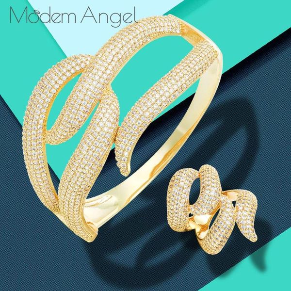 modemangel 2020 charms 2pcs bamboo dubai jewelry sets cubic zirconia bangle/ring for women brand nigerian wedding jewelry se, Silver
modemangel 2020 charms 2pcs bamboo dubai jewelry sets cubic zirconia bangle/ring for women brand nigerian wedding jewelry se, Silver