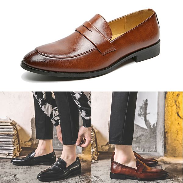 dress shoes 2021 leather business men loafers pointy black oxford breathable formal wedding
dress shoes 2021 leather business men loafers pointy black oxford breathable formal wedding