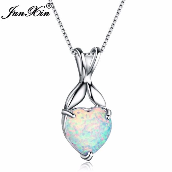junxin cute female girls small heart necklaces & pendants fashion white opal&zircon necklaces for women vintage wedding jewelry, Silver
junxin cute female girls small heart necklaces & pendants fashion white opal&zircon necklaces for women vintage wedding jewelry, Silver