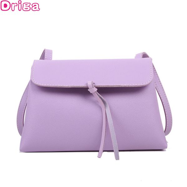 driga sell cute women messenger bags soild color women bags fashion shoulder crossbody pu leather handbags