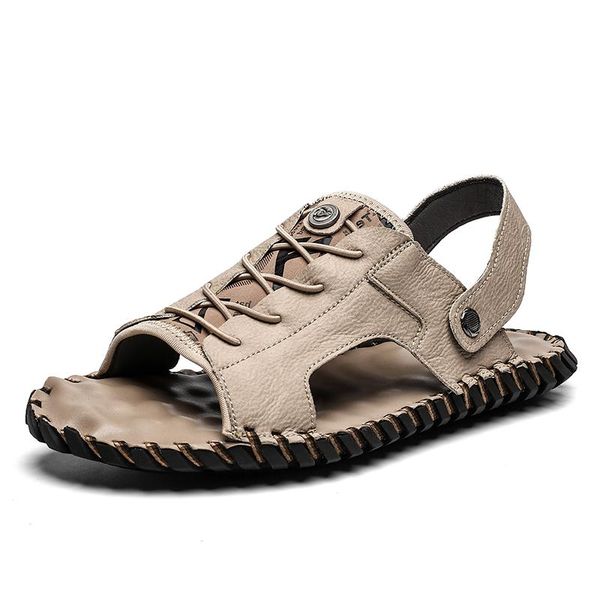 sandals leather men beach slippers summer casual shoes sneakers outdoor flip flop roman size 39-48, Black
sandals leather men beach slippers summer casual shoes sneakers outdoor flip flop roman size 39-48, Black