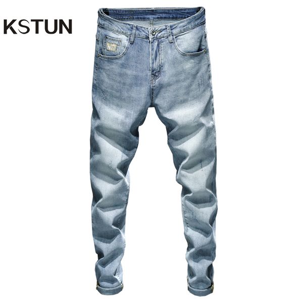 skinny jeans men stretch light blue patchwork midweight fashion denim pants slim fit men's clothing long trousers jean hombre
skinny jeans men stretch light blue patchwork midweight fashion denim pants slim fit men's clothing long trousers jean hombre