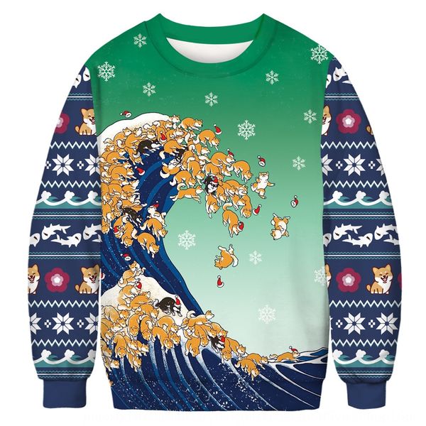 women's christmas digital printing couple autumn clothing round neck pullover sweatersweaterlong sleeve sweater street pullover kemr, Black
women's christmas digital printing couple autumn clothing round neck pullover sweatersweaterlong sleeve sweater street pullover kemr, Black