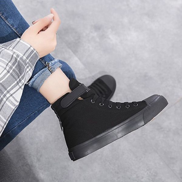 women canvas flats fashion white casual shoes ladies lace up hook loop sneaker autumn 2020 female comfortable footwear, Black
women canvas flats fashion white casual shoes ladies lace up hook loop sneaker autumn 2020 female comfortable footwear, Black