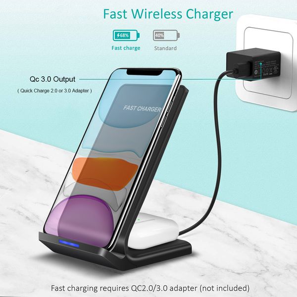 qi 15w wireless charger stand for samsung s10 s20 2 in 1 fast charge dock station iphone 11 x xs xr 8 airpods pro
qi 15w wireless charger stand for samsung s10 s20 2 in 1 fast charge dock station iphone 11 x xs xr 8 airpods pro