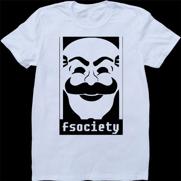 mr robot f society mask poster mens white custom made t-shirt  latest new style tee shirt
mr robot f society mask poster mens white custom made t-shirt  latest new style tee shirt