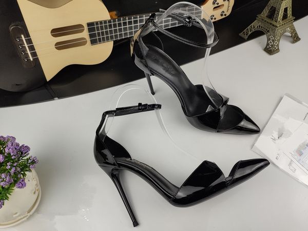 famous grade classical genuine leather stiletto high heel .5cm vintage women sandals temperament elegant ladies shoes, Black
famous grade classical genuine leather stiletto high heel .5cm vintage women sandals temperament elegant ladies shoes, Black