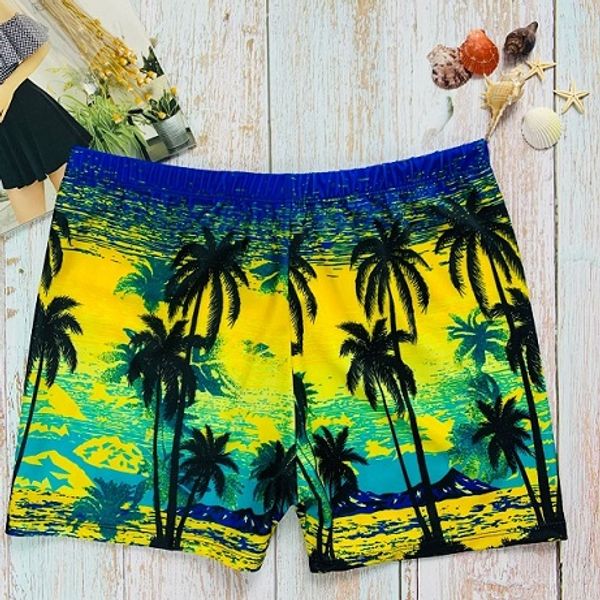 

Mens Swimwear Swimming Trunks Men's Boxer Print Hot Spring Beach Pants Fashion Men's Swimwear Breathable Active Swim Trunks 6 Colors