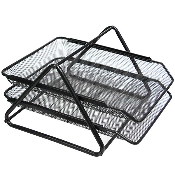 magazine documents desk organiser office filing trays files space saving 2tiers 
magazine documents desk organiser office filing trays files space saving 2tiers