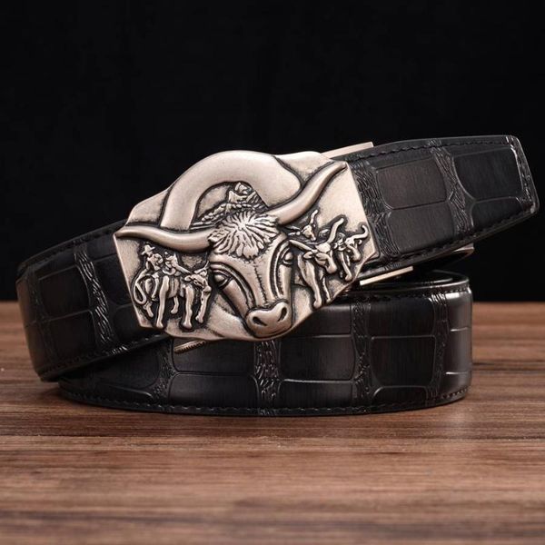 men automatic buckle belt fashion men leather belt men's leather ratchet automatic sliding buckle designer for, Black;brown
men automatic buckle belt fashion men leather belt men's leather ratchet automatic sliding buckle designer for, Black;brown